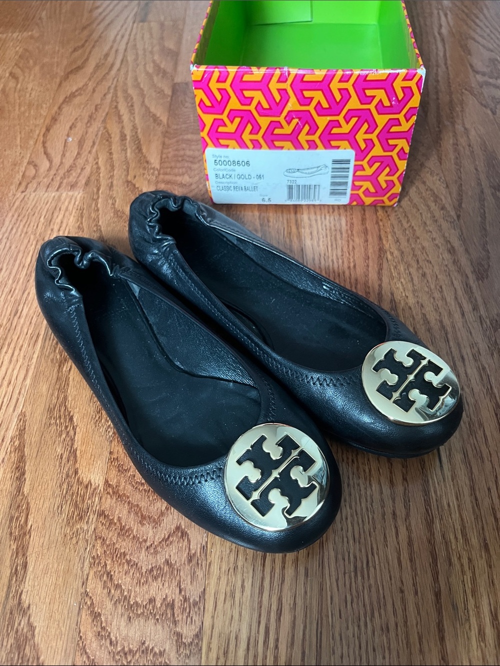 Black Reva ballet flats
